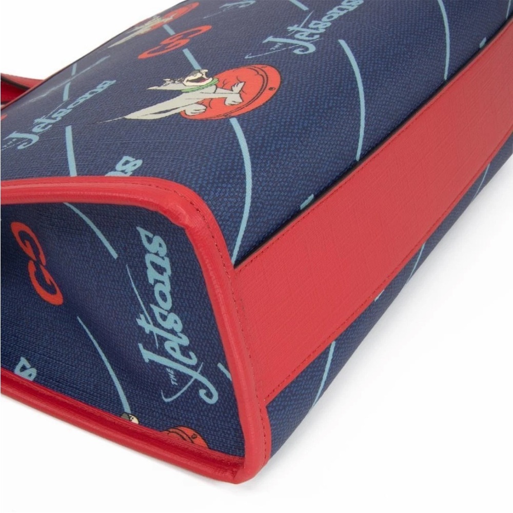 Gucci Red and Blue Jetsons Print Briefcase - Picture 10 of 16
